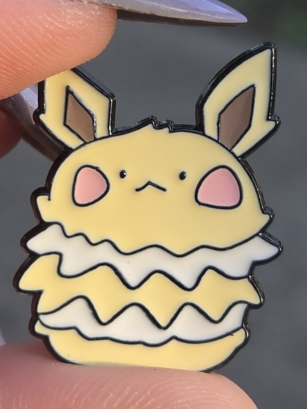 Pokemon Yellow & Pink Fluffy Eevee Enamel Pin